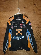 Vintage Nascar Jeff Burton Cingular Racing Jacket JH Design Size XL
