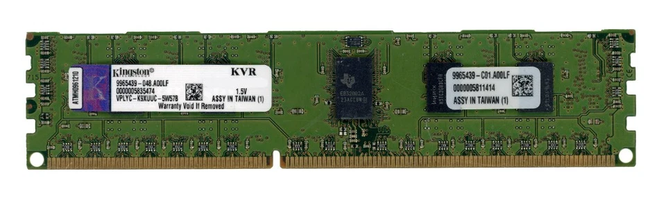KINGSTON 2 Go DDR3 1Rx8 1333 MHz PC3-10600R REG ECC - Photo 2/2