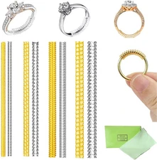 Invisible Ring Sizer Adjuster for Loose Rings, 8 Pack 4 Sizes for Different Widt