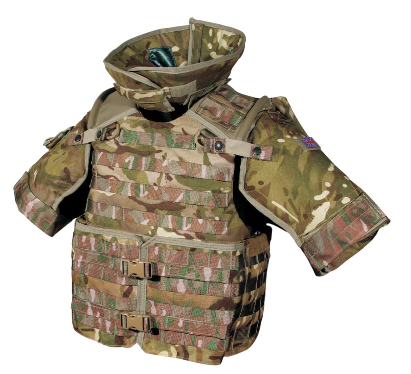 British Army Osprey Mk4 MTP Body Armour Vest Set Full Half Collar