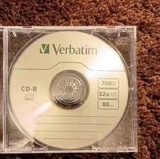 Verbatim CD-R 700MB 80min 52x Recordable Blank Disc Standard Jewel Case