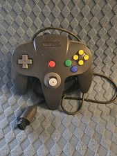 Official Nintendo 64 Controller OEM N64 Color Black Tight Joy Stick Tested
