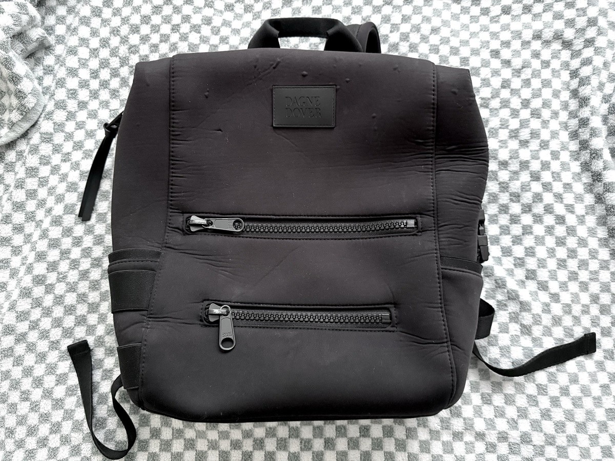 Dagne Dover Black Large INDI NEOPRENE DIAPER BACKPACK Travel  display picture 2