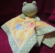 Carter's I Love Hugs frog security blanket/rattle