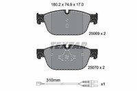 Bremsscheiben-BremsbeläGe-Kit Textar 2506901 CitroËN 1611839380