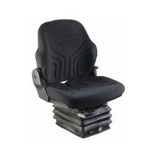 Grammer® Mid Back Seat Black Fabric With Air Suspension Fits John Deere