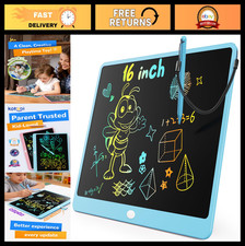 16" Colorful LCD Writing Tablet, Erasable Doodle Board, Educational Drawing Pad