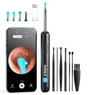 Ear Wax Removal Tool Camera, R1 Upgraded Anti-Fall Off Eartips Ear Cleaner, W...