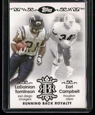 2007 Topps Running Back Royalty LaDainian Tomlinson / Earl Campbell #RBR-TC NFL