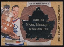 2018-19 Upper Deck Engrained Honorary Engravings Metal Placard Mark Messier