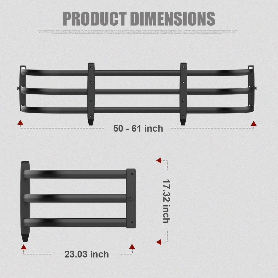 Adjustable Truck Bed Extender For 2000-2025 Ford F-150 F150 Tailgate Extender - Image 2 of 4