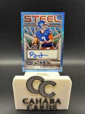 2025 Leaf Trinity Football - Ryder Lyons 1/1 COLOR-MATCH Blue Shimmer Steel Auto