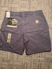 Carhartt B144 Chino Work Shorts Men  s 38 NEW Navy Blue Carpenter Outdoor