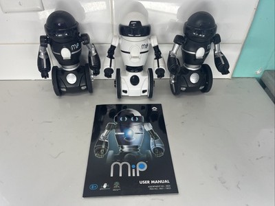 Lot Of 3 MiP Arcade Balancing Robots By WowWee Interactive Tested/Works w manual
