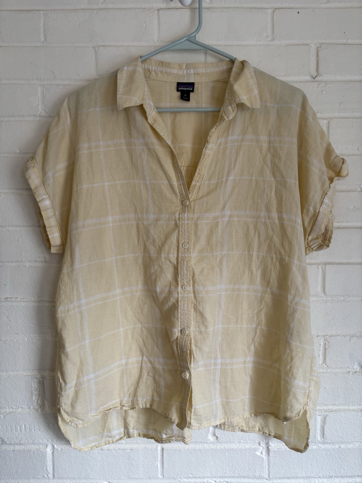 Patagonia Lightweight A/C Button-Down Collared Camp Shirt Women's Size Medium