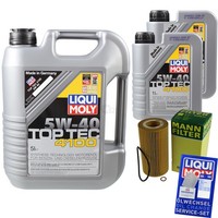 Mann Inspektionspaket 7L Liqui Moly Top Tec 4100 5W-40 FüR BMW X5 E53 4.4I