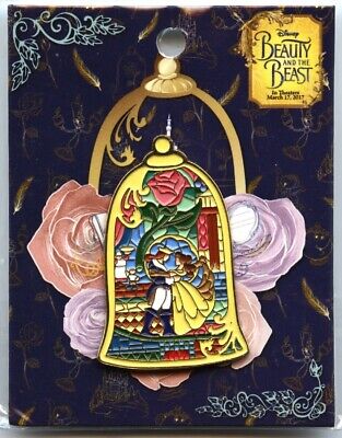 Simply Zakka Beauty And The Beast Stained Glass Bell Jar Pin Ebay