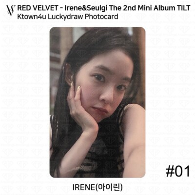 Redvelvet IRENE SEULGI 2nd Mini Album TILT Luckydraw Photocard