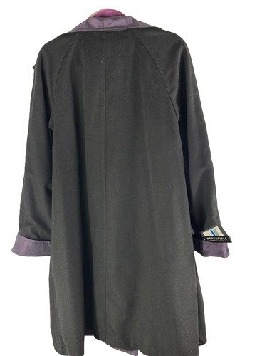Gallery Women Water Resistant Rain Jacket XL Purple Black Lining Reversible NWT - Picture 16 of 23