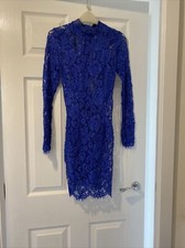 High Neck Lace Bodycon Dress 