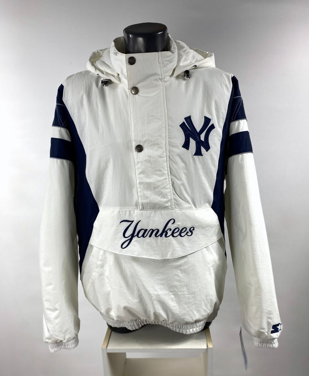 Yankees Jacket New York Starter Hooded Half Zip Pullover Yankees Jacket New York Starter Hooded Half Zip Pullover