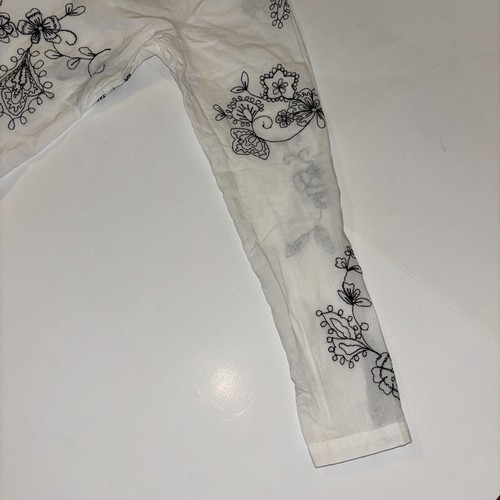 Chico’s Women’s White Embroidered Floral Blouse-Size 1 (8-10) - Picture 5 of 9
