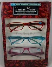 3-pair-new-precision-eyewear-premium-colors-reading-glasses-150-set-readers