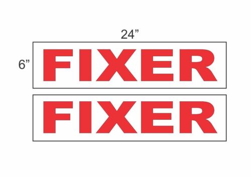 Details about   FIXER UPPER 6"x24" REAL ESTATE RIDER SIGNS Buy 1 Get 1 FREE 2 Sided Plastic 
