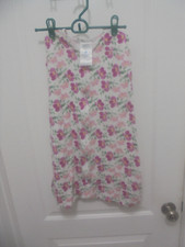 Halo Sleep Sack White Multi Color Floral Sleeveless Zipper Size Medium 6-12 mos