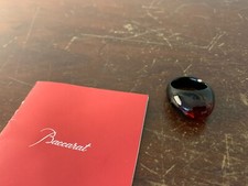 Ring Tango Red and Black in Baccarat Crystal Size 56
