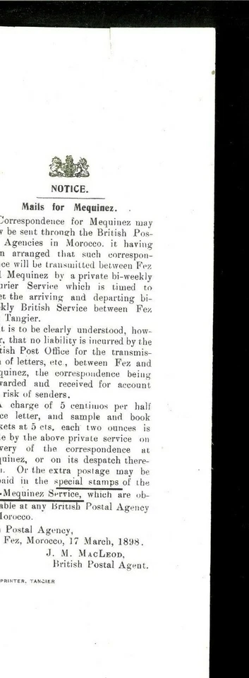 Fr. Morocco Locals 12L1, L2a, L3. L5a, L6-L8 MNH F-VF. Cat 162.00 - Image 2 of 2
