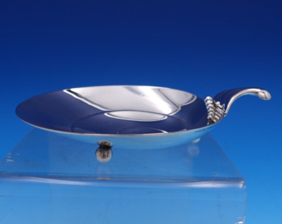 Tiffany and Co Sterling Silver Serving Dish Modern Swirl Bead