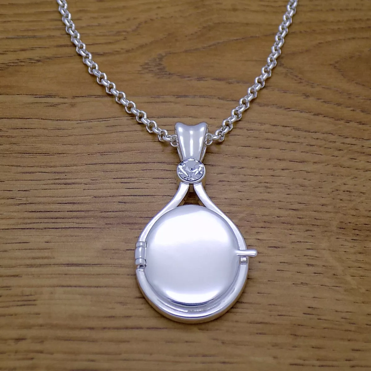 H2O Just Add Water Mako Mermaid Locket Necklace w White Crystal