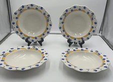 4- Disney Pfaltzgraff Mickey & Co Minnie Mickey Large Rim Bowls
