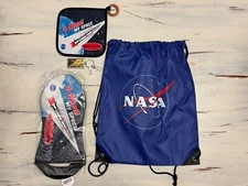 NASA Drawstring Backpack with I Need My Space Oven Mitt, Pot Holder, & Key Chain