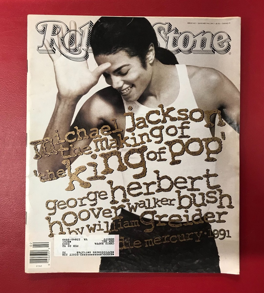 Rolling Stone Magazine - January 1992 #621 with Michael