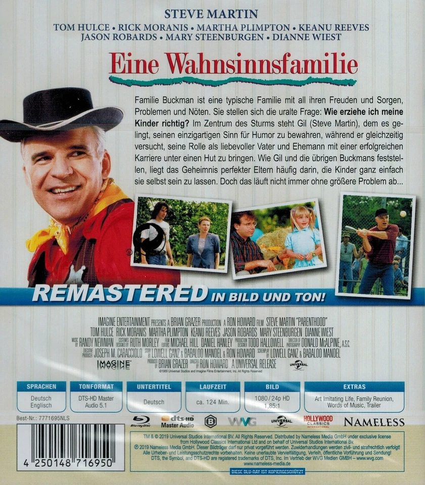 BLU-RAY NEU/OVP - Eine Wahnsinnsfamilie (1989) - Steve Martin & Rick Moranis - Bild 2 von 2