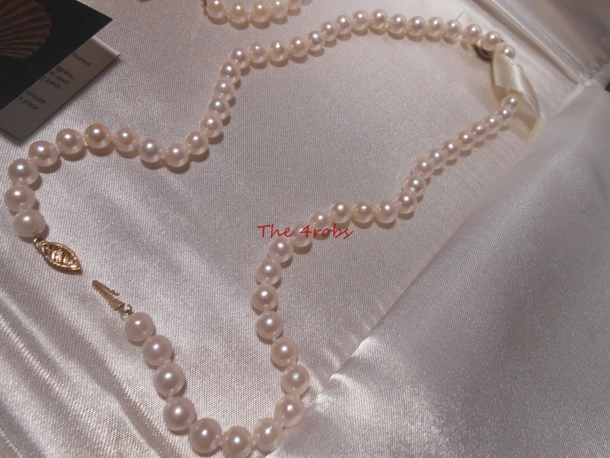 IPS 14K Gold Cultured Pearls Necklace and Bracelet