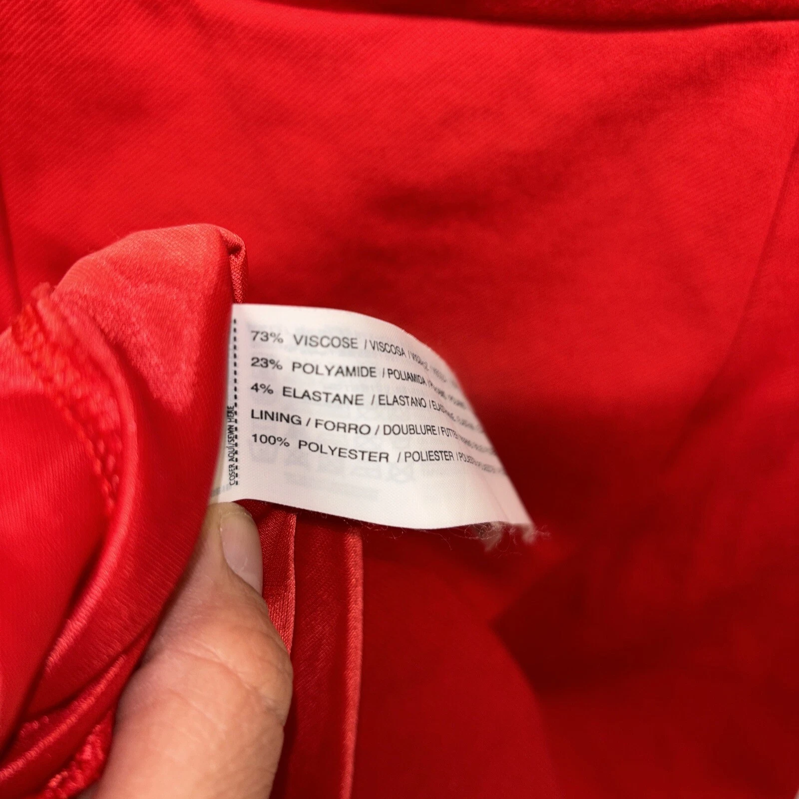 VETEMENTS Vestito tubino rosso tuta mango donna taglia S us intime ottimeioni