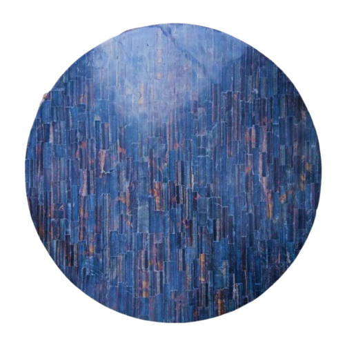 Blue Tiger Eye Dining Table Top , Slab Handmade Home And Office Decore Gift . - Picture 4 of 7