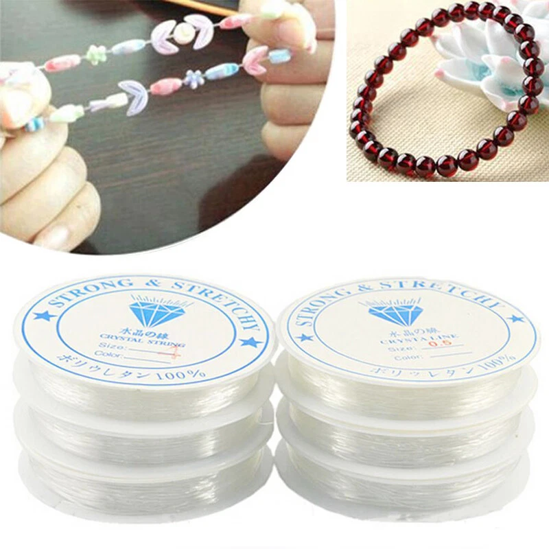 1 Roll Elastic Crystal String Beading Cord Stretchy Bracelet