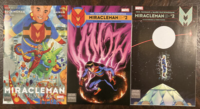 MIRACLEMAN #2 VARIANT SET OF 3 CAMUNCOLI SHALVEY BUCKINGHAM MARVEL COMIC BOOK BA