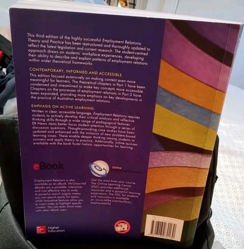 Employment Relations Theory And Practice 3E 3rd Edition McGraw-Hill Bray Waring - Picture 2 of 14