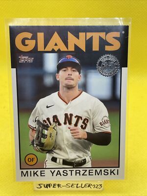 2021 TOPPS - MIKE YASTRZEMSKI / San Francisco GIANTS - 1986 Topps Design Insert