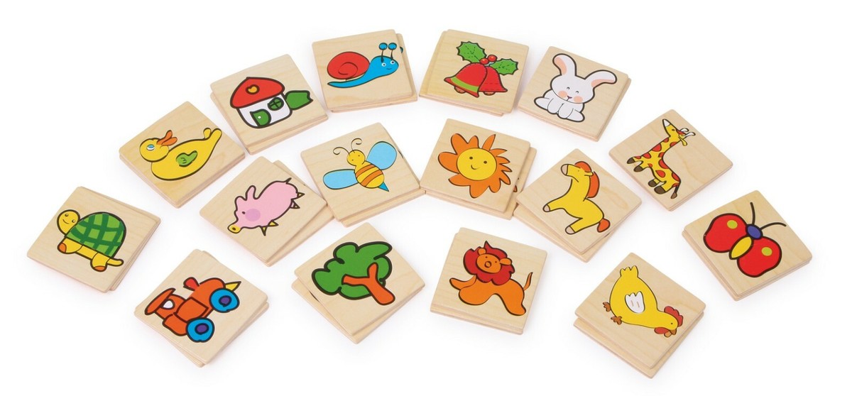 Small Foot 1250 Lillebi Memo - Holzlegespiel Für Kinder Ab 3 Jahren