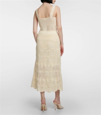 ワンピース ZIMMERMANN Women Mid Skirts 92943 8066DR25R 91610 Beige ZIMMERMANN Illustration Midi Skirt | Neutrals | FARFETCH