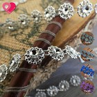 Faux Wave Crystal Diamond Rhinestone Chain Trim Beaded Embellishment Ribbon