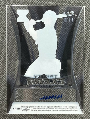 Hudson Haskins XRC 2020 Leaf Trinity Clear Acetate PURPLE AUTO - SP SN #9 /10 - Picture 2 of 2