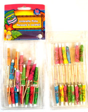 32 Pc Double Pack Cocktail Umbrellas Picks Cocktail Drink Tiki Party Supplies