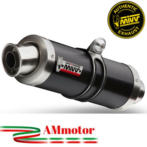 Mivv Yamaha R6 1999 Yzf 600 Terminale Di Scarico Moto Marmitta Gp Inox Nero - Imagen 1 de 2